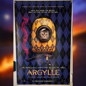 ARGYLLE (2024) - ORIGINAL DOUBLE SIDED ADVANCE MOVIE POSTER